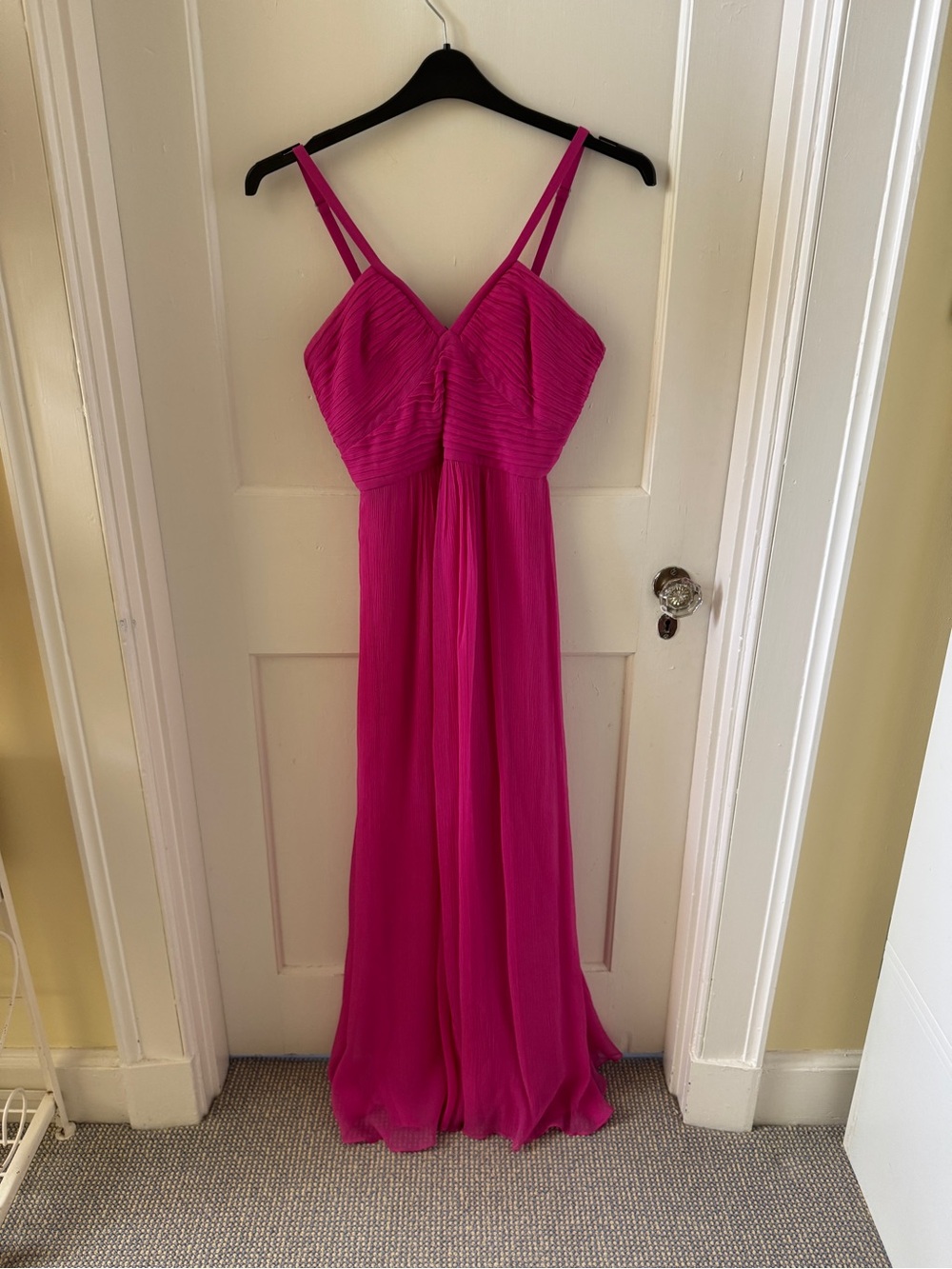 Fuchsia Spaghetti Strap Maxi Dress